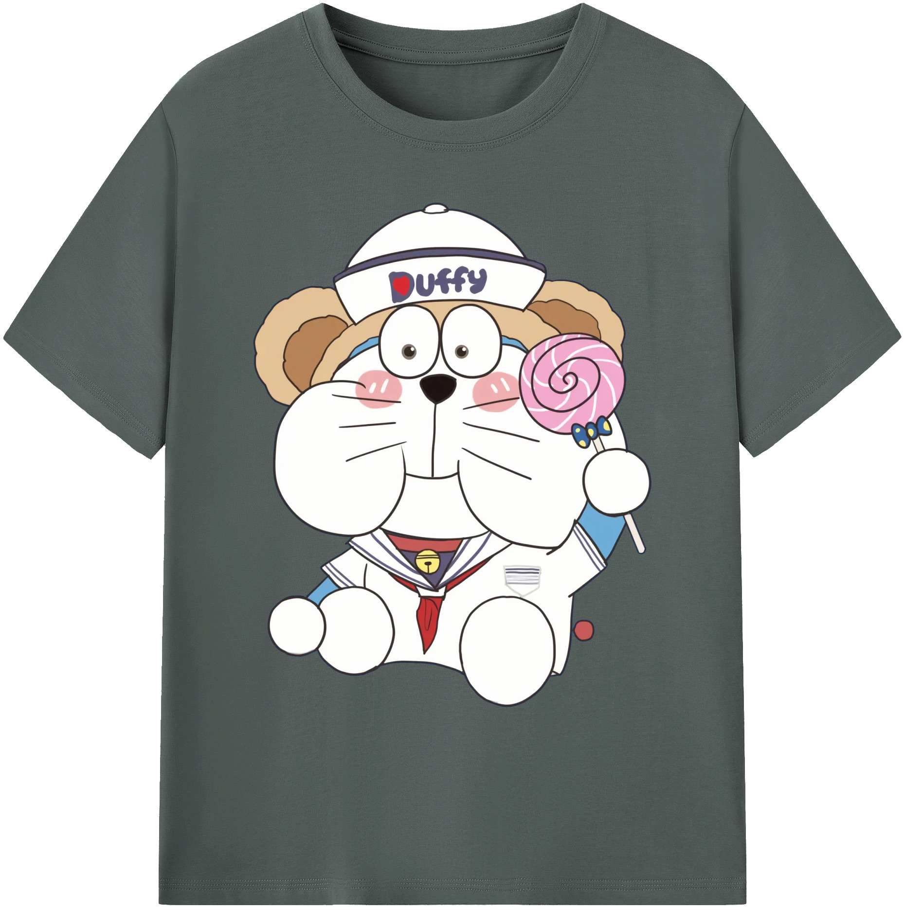 （画像用） ドラえもん Doraemon 綿100％ メンズ半袖Tシャツ｜肌触りやわらか＆通気性